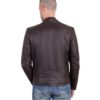 Brown Color Nappa Lamb Leather Biker Perfecto Jacket Smooth Effect