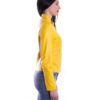 Yellow Nappa Lamb Women Leather Jacket